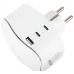 Разветвитель электрический 16А 3 розетки + 3 USB A+C с заземлением со шторками белый SP-3e-3USBAC-W