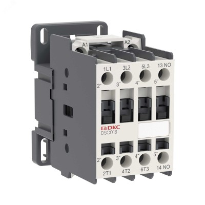 Магнитный контактор YON DSC018 18A 7,5кВт AC3 3P кат.380В AC 1НО