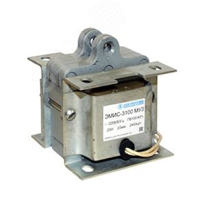 Электромагнит ЭМИС-3100 МУ3, 380В, тянущее исполнение, ПВ 100%, IP20, с гибкими выводами ЭТ