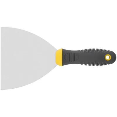Шпатель, нерж.сталь, черно-желтая прорезин.ручка 5'' (125 мм)
