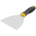Шпатель, нерж.сталь, черно-желтая прорезин.ручка 5'' (125 мм)