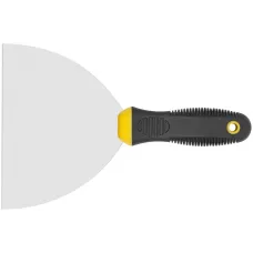 Шпатель, нерж.сталь, черно-желтая прорезин.ручка 6'' (150 мм)