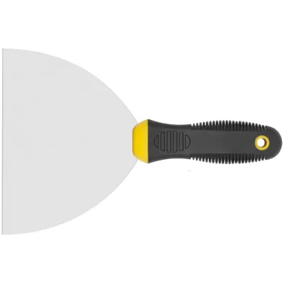 Шпатель, нерж.сталь, черно-желтая прорезин.ручка 6'' (150 мм)