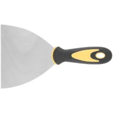 Шпатель, нерж.сталь, прорезиненная ручка 5'' (125 мм)