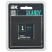 SKANDY Рамка 1-местная SK-F31Bl металл черный IEK