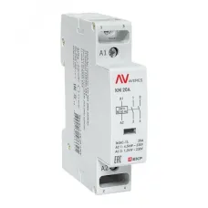 Контактор модульный КМ 20А 2NО 230VAC (1 мод.) AVERES