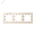Рамка трехпостовая ATLASDESIGN универсальная бежевый