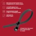 Хомут-стяжкa нейлоновая под винт 100x3,6 мм, черная, 100 шт