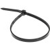Хомут-стяжка кабельная нейлоновая 300x3,6 мм, черная, упаковка 100 шт, REXANT