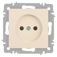 Розетка Intro Accent 6-201-02 2P, 16А-250В, IP20, СУ, слоновая кость