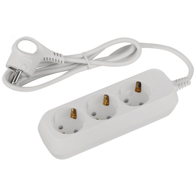 Удлинитель электрический ЭРА UDL-10-315-E Greenline 3 розетки с заземлением 1,5м ПВС 3x0.75мм2