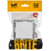 BRITE Заглушка с суппортом МЗ10-БрАБ арктический белый IEK