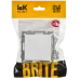 BRITE Заглушка с суппортом МЗ10-БрАБ арктический белый IEK