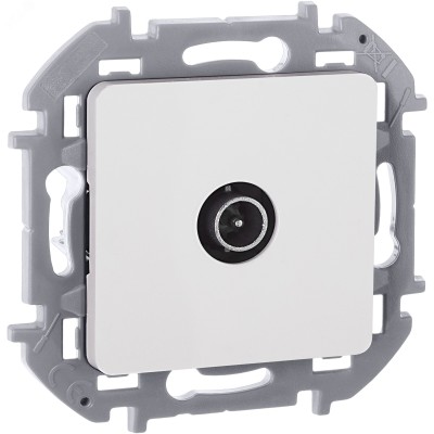 Розетка TV оконечная белый INSPIRIA