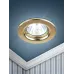 ST1 GD Светильник ЭРА штампованный MR16,12V/220V, 50W золото (100/3000)