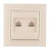 Минск Розетка RJ-45 2-местная СП бежевая EKF Минск Розетка RJ-45 2-местная СП бежевая EKF
