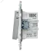 SKANDY Кнопка звонка с индикацией для отелей 10А SK-V17S серебряный IEK