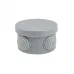 Коробка распаячная с крышкой КМР-040-038 наружная, 65х40, АБС, серая, 4 входа, IP54 EKF PROxima