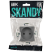 SKANDY Розетка без заземления с защитными шторками 10А SK-R01Gr серый IEK