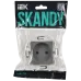 SKANDY Розетка без заземления с защитными шторками 10А SK-R01Gr серый IEK