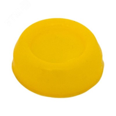Силиконовый колпачок желтый для плоской кнопки XB4