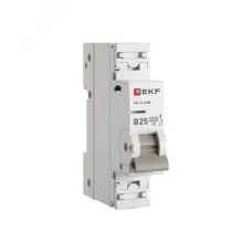 Выключатель автоматический однополюсный 1P 25А (В) 4.5kA ВА 47-63N M634125B PROXIMA EKF