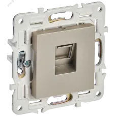 SKANDY Розетка компьютерная RJ45 кат.6 SK-K02Sh шампань IEK