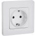 Розетка 1-местная с заземлением без защитных шторок 16А белый INSPIRIA
