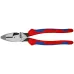 Плоскогубцы электромонтера Linemans Pliers резка - проволока средней твердости 46мм твердая проволока 3мм L=240мм двухкомпонентные рукоятки цвет че