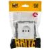 BRITE Розетка 1-местная без заземления без защитных шторок 10А РС10-1-0-БрАБ арктический белый IEK