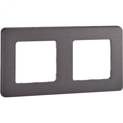 Рамка 2-местная дымчатый INSPIRIA