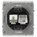 Розетка скрытого монтажа в рамку комбинированная RJ45+TV белый матовый 16-3110-08 Arktik