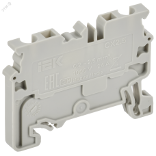 ARMAFIX Клемма пружинная CX2.5 2,5мм2 проходная серая IEK