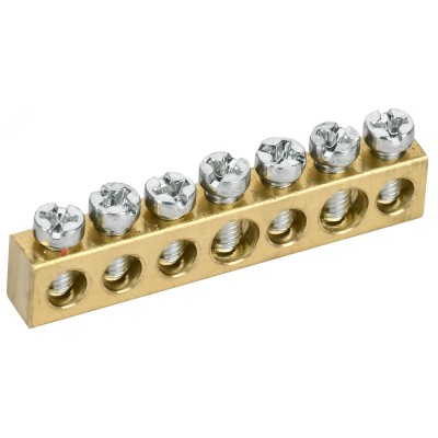 TEKFOR Шина нулевая сечение 6х9 7 отв. IEK