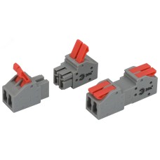 Клемма ЭРА NO-225-403 проходная разъёмная 222-2412R с рычагами 2 полюса 0.08-2.5/4 мм2 (упаковка 20 шт.)