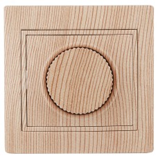 1-401-11 Intro Светорегулятор поворотный, 600Вт 230В, IP20, СУ, Plano, сосна (10/200/2000)