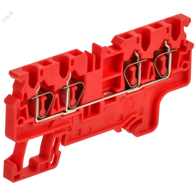 ARMAFIX Клемма пружинная CX2.5-4 четырехконтактная красная IEK
