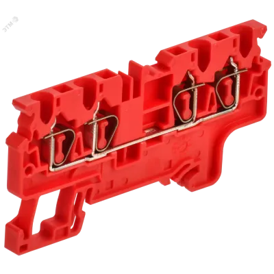 ARMAFIX Клемма пружинная CX2.5-4 четырехконтактная красная IEK
