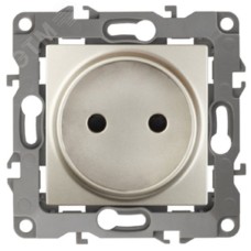 12-2105-04 ЭРА Розетка 2P, 16A-250В, IP20, Эра12, шампань (10/100/2800)