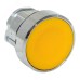 Исполнительный механизм кнопки XB4 желтый плоский возвратный без фиксации, без подсветки IP65
