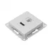 Механизм розетки HDMI+RJ45 (cat5), алюминий Эпика EKF