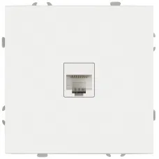Розетка скрытого монтажа в рамку информационная RJ45 IP20 белый матовый 15-3107-08 Galaxy