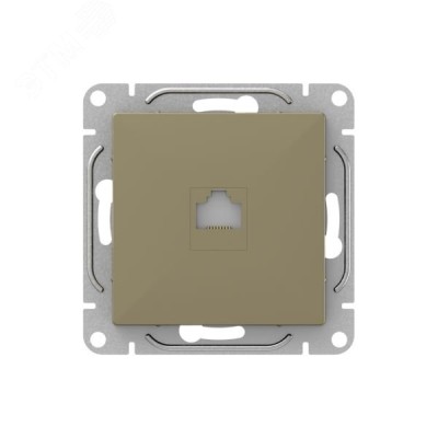 Механизм розетки RJ45 (cat5)  шампань Эпика EKF