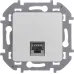 Розетка компьютерная RJ45 категория 6 UTP алюминий INSPIRIA