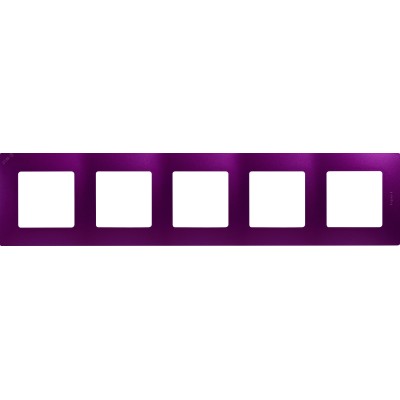 Рамка 5-местная сливовый ETIKA
