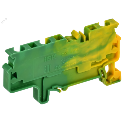 ARMAFIX Клемма пружинная CX4-3 PE 4мм2 трехконтактная заземляющая IEK