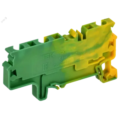 ARMAFIX Клемма пружинная CX4-3 PE 4мм2 трехконтактная заземляющая IEK