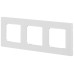 Рамка для розеток и выключателей ЭРА Серия 12 12-5203-01М на 3 поста, Классик, белый матовый