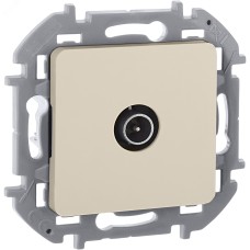 Розетка TV проходная слоновая кость INSPIRIA