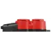 Колодка KX-2e-RED-IP44 каучуковая с заземлением 2 розетки 16A IP44 красная